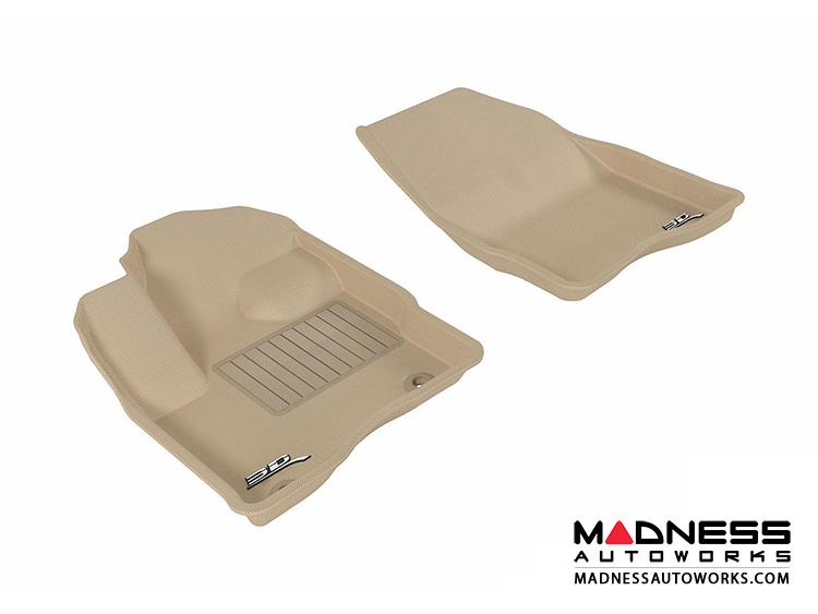 Ford Taurus Floor Mats (Set of 2) - Front - Tan by 3D MAXpider